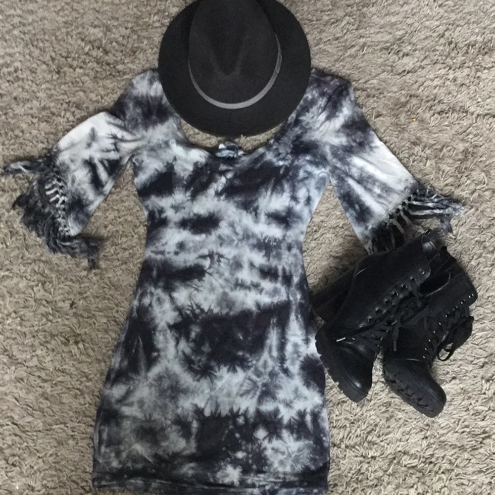 Tie dye hippie boho billabong dress